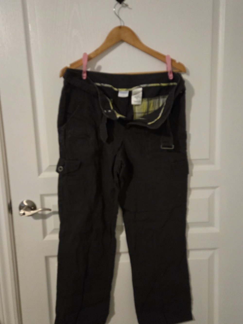 Womens Grey Cargo Pants - Classic Utility Style, Columbia